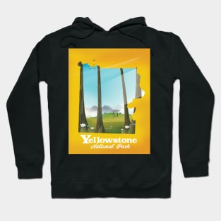 Yellowstone national park travel poster Hoodie